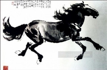 Animal Painting - Caballo Xu Beihong 2 tinta china antigua